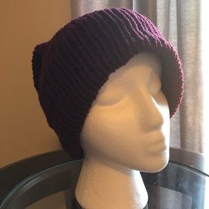 Dark red beanie